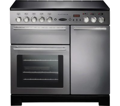 Rangemaster  Platinum 90EISS/C Electric Induction Range Cooker - Stainless Steel & Chrome
